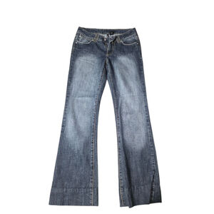 Women's Kenzie Blue Flare & Wide Leg Jeans Juniors 7